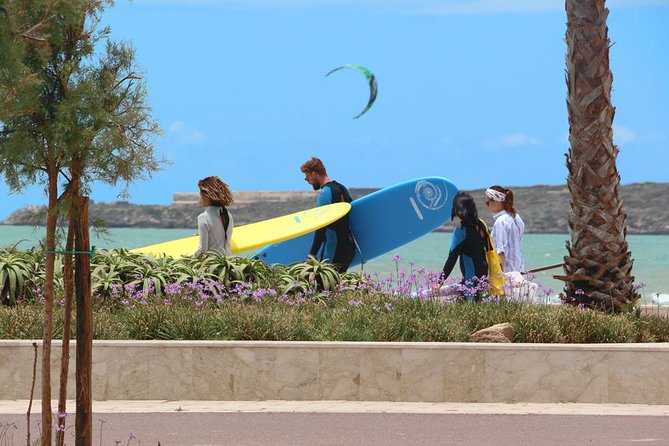 Surf Lesson with local surfer in Essaouira Morocco - Getting fitted with a wetsuit and board