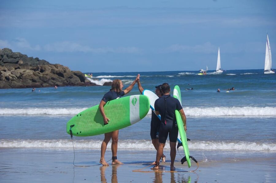 Surf Lessons in Bidart/Biarritz - All Equipment Included - Meeting at Lafargenia and getting ready