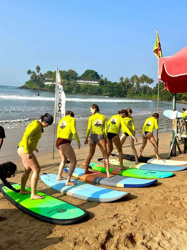 Surf School in Unawatuna, Galle - The water session: patient coaching and first rides