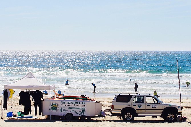 Surfing lessons - Finding the meeting point while the car park is closed