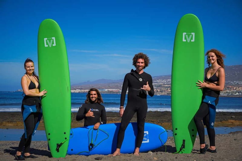 Tenerife / Playa de las Americas Surf lessons All levels - Meeting at Parque Santiago II