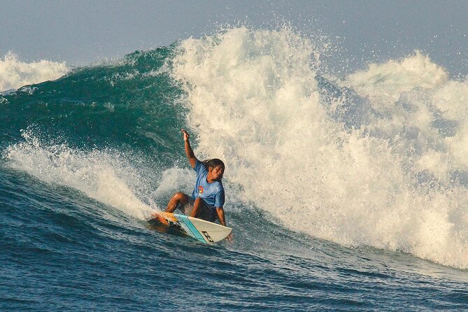 The funniest private 2 hour surf lesson, Canggu - Canggu’s black sand and white-water setting