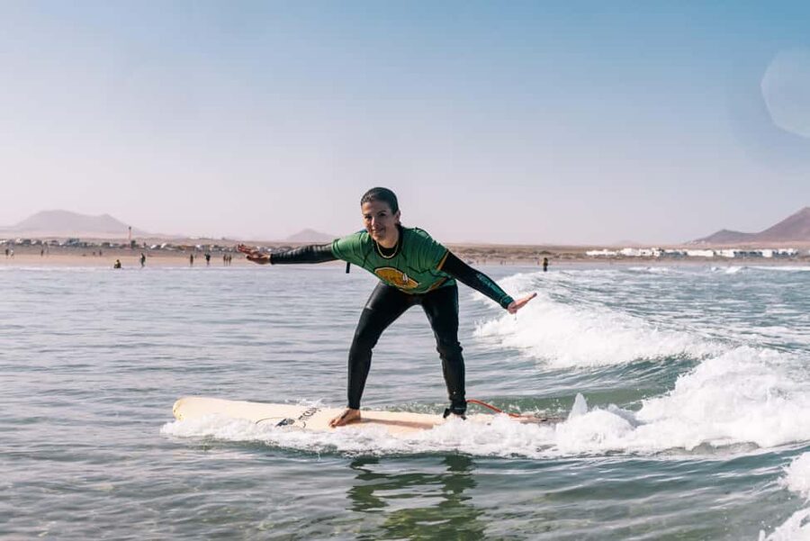 The Surftrip: A 2.5-hour morning surf session for beginners, intermediate surfers, and families. - Meeting at POCO LOCO beside Las Cucharas Beach