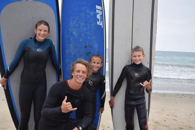 Ventura Surf Lesson - Entering the water with an instructor nearby