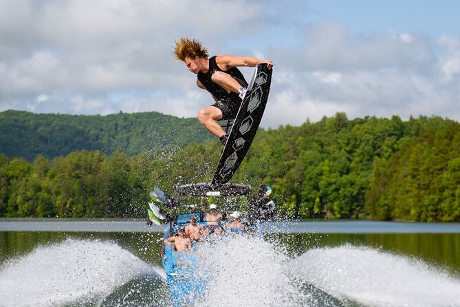Wakesurf Trip on Lake Austin - BYOB Captained (up to 12 guests) - A slower hour at Party Cove or your chosen anchorage